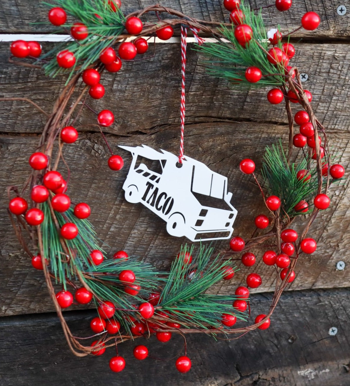 Taco Truck Christmas Ornament - Holiday Stocking Stuffer Gift - Tree Home Decor