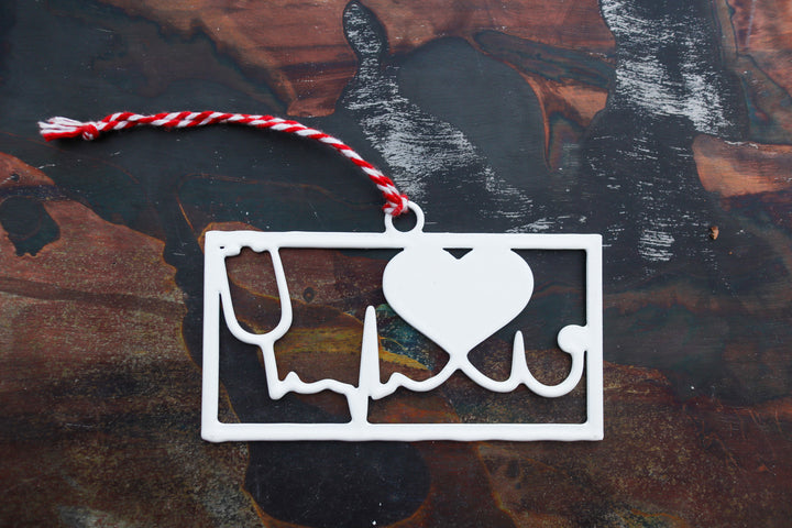 Health Care Worker Love Christmas Ornament - Holiday Stocking Stuffer Gift - Tree Home Decor