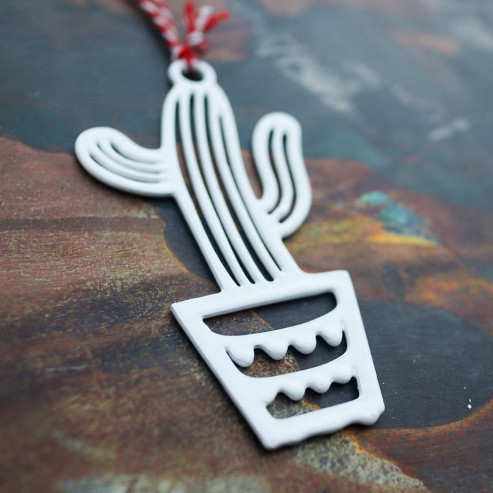 Cactus Christmas Ornament - Holiday Stocking Stuffer Gift - Tree Home Decor