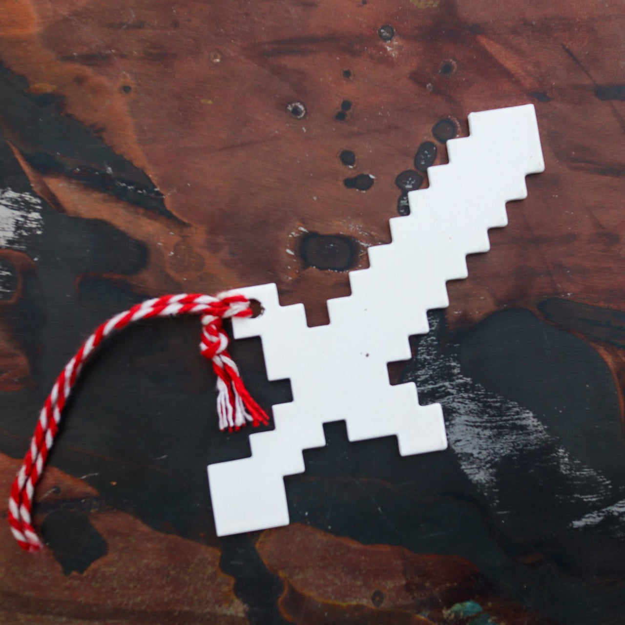 Video Game Sword Christmas Ornament - Holiday Stocking Stuffer Gift - Tree Home Decor