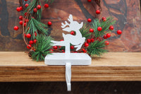 Thumbnail for Heavy Rudolph Stocking Holder - FREE SHIPPING, Reindeer, Heavy, Clean, Unique, Use on Mantel, Stairs, or Shelf Holiday Gift for Everyone