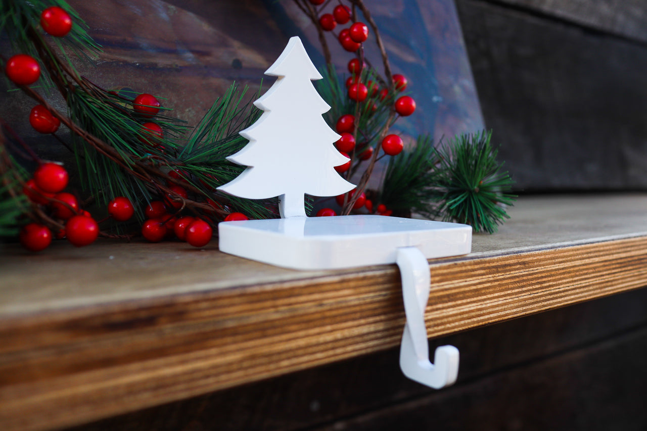 Heavy Christmas Tree Stocking Holder - FREE SHIPPING, Tree, Heavy, Unique, Use on Mantel, Stairs, or Shelf, Holiday Gift for All Stocking Holder - FREE SHIPPING, Reindeer, Heavy, Clean, Unique, Use on Mantel, Stairs, or Shelf Holiday Gift for Everyone