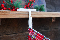 Thumbnail for Modern Heavy Stocking Hanger - Minimalist Holiday Mantel Decor - Stocking Holder - Holiday Stocking Hanger - Modern Christmas Decor