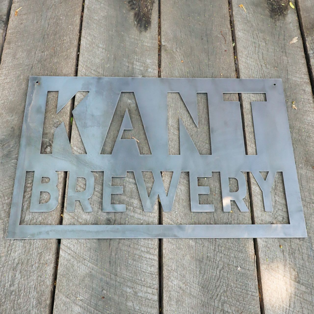 Personalized Metal Brewery Sign - Man Cave Bar Wall Art - Compound, Clubhouse, Outdoor Patio Decor