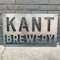 Thumbnail for Personalized Metal Brewery Sign - Man Cave Bar Wall Art - Compound, Clubhouse, Outdoor Patio Decor