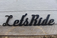 Thumbnail for Let's Ride Metal Quote Sign - Motivational Workout Decor - Studio or Home Gym Decor - Peloton SoulCycle Inspiration Wall Art - Free Shipping