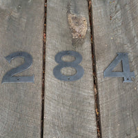 Thumbnail for Raw Metal Numbers - Wedding Established Date Wall Art - House Address or Office Number Decor
