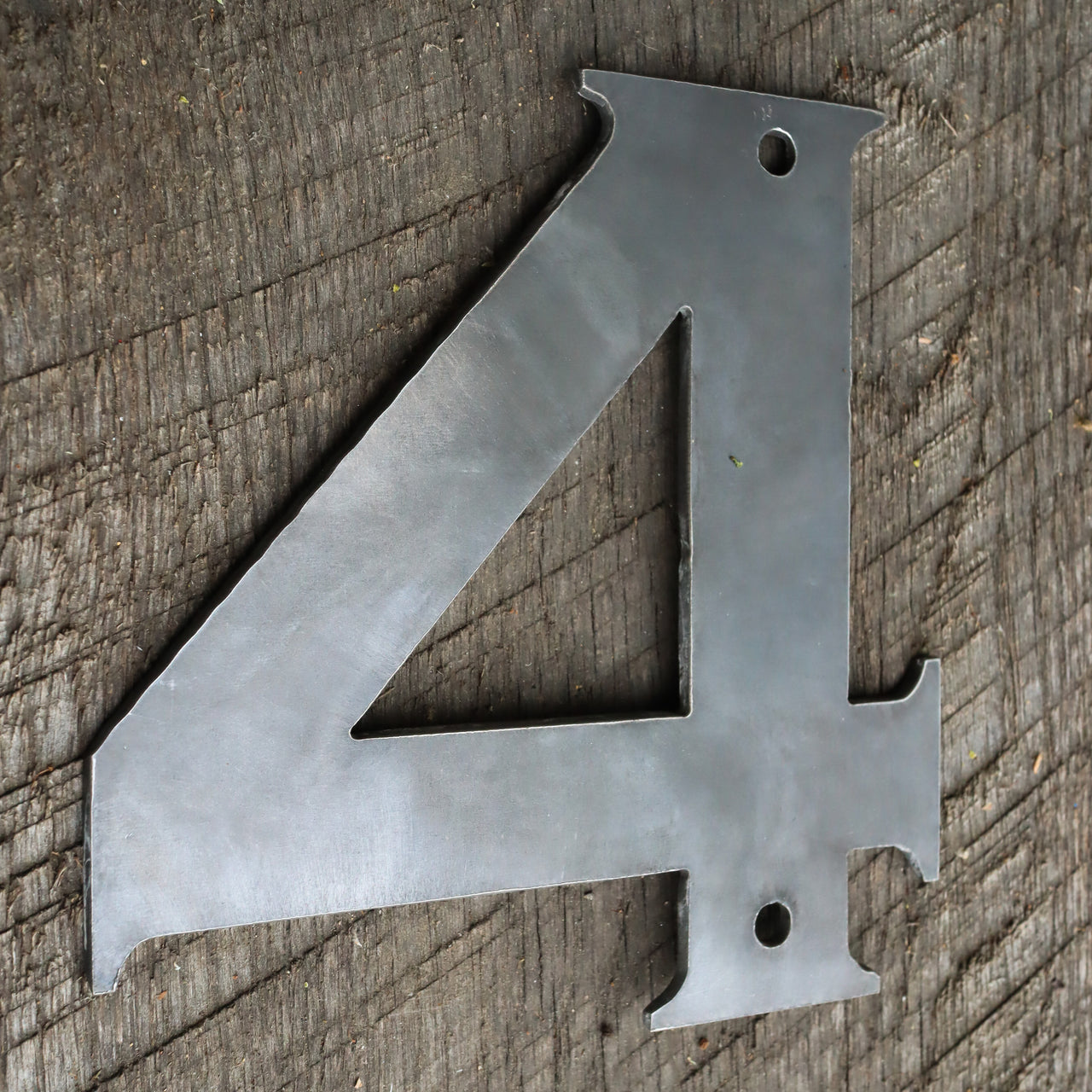 Raw Metal Numbers - Wedding Established Date Wall Art - House Address or Office Number Decor