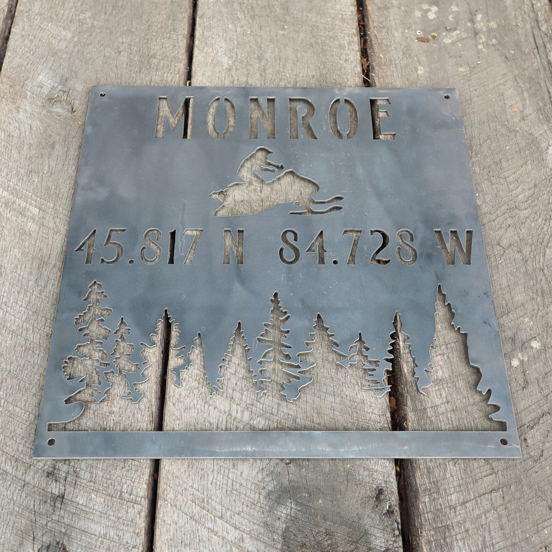 Snowmobile Sign Posts Personalized Snowmobile Porch Signs – Maker Table