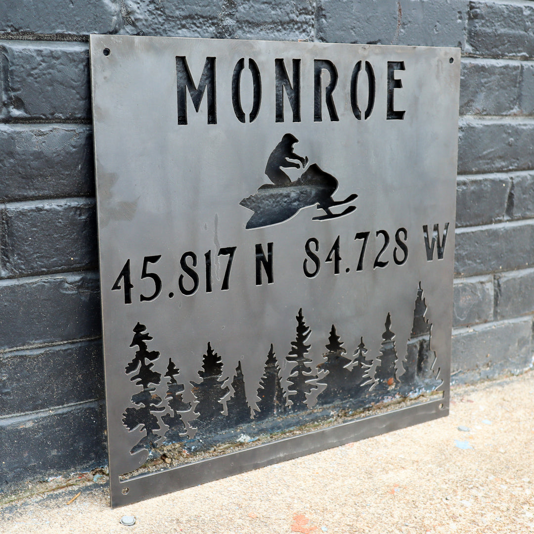 Snowmobile Sign Posts Personalized Snowmobile Porch Signs – Maker Table