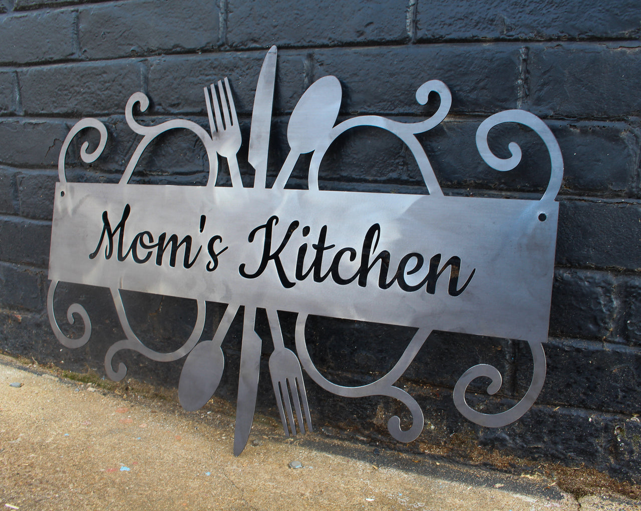 Mother's Day Custom Kitchen Sign - Your Custom Text - Cutlery Wall