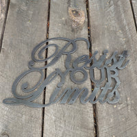 Thumbnail for Resist Your Limits - Home Gym Sign - Work Out, Exercise, Biking Decor