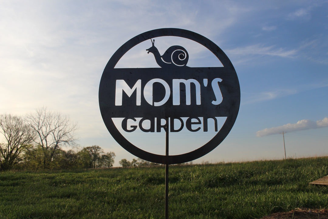 Personalized Snail Garden Stakes