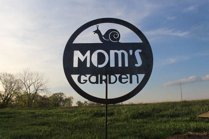 Personalized Snail Garden Stakes