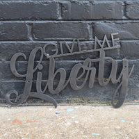 Thumbnail for Give me Liberty Metal Sign - Patriotic Wall Art - Fourth of July Decor