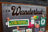 Thumbnail for Wanderlust Magnet Board - Travel Keepsake Organizer - Home Office Organization - Travel Inspiration - Wanderlust Wall Art - Free Shipping
