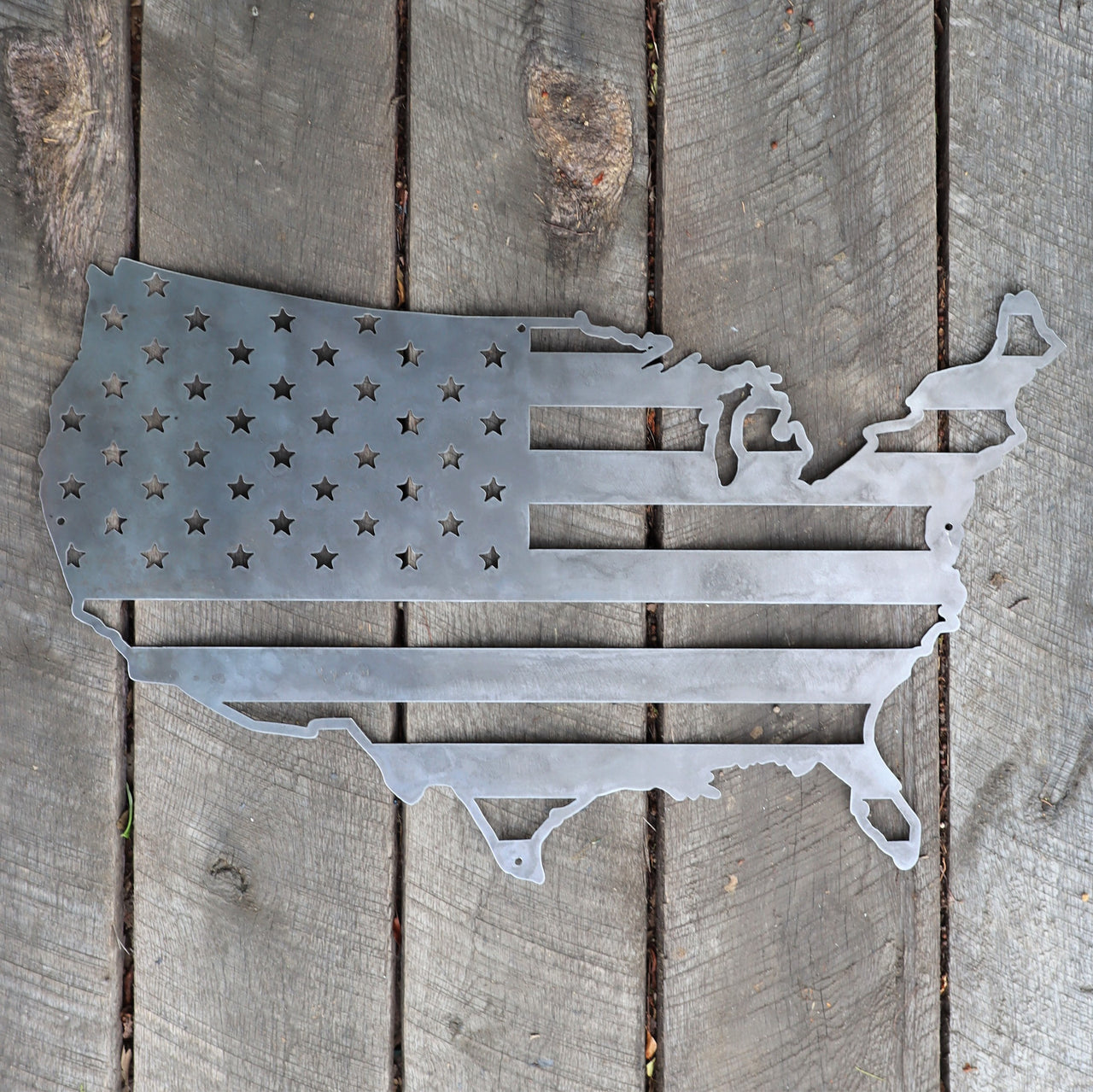 The American Flag - Metal America Sign - Patriotic Wall Art - Fourth of July Decor