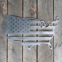 Thumbnail for The American Flag - Metal America Sign - Patriotic Wall Art - Fourth of July Decor