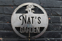 Thumbnail for Personalized Mushroom Garden Stake - Custom Metal Garden Decor - Mushroom Decor - Dedication Memorial Yard Art Marker