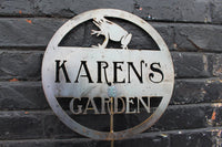 Thumbnail for Personalized Frog Garden Stake - Metal Gardening Decor - Dedication Memorial Yard Art Marker - Free Shipping
