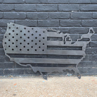 Thumbnail for The American Flag - Metal America Sign - Patriotic Wall Art - Fourth of July Decor