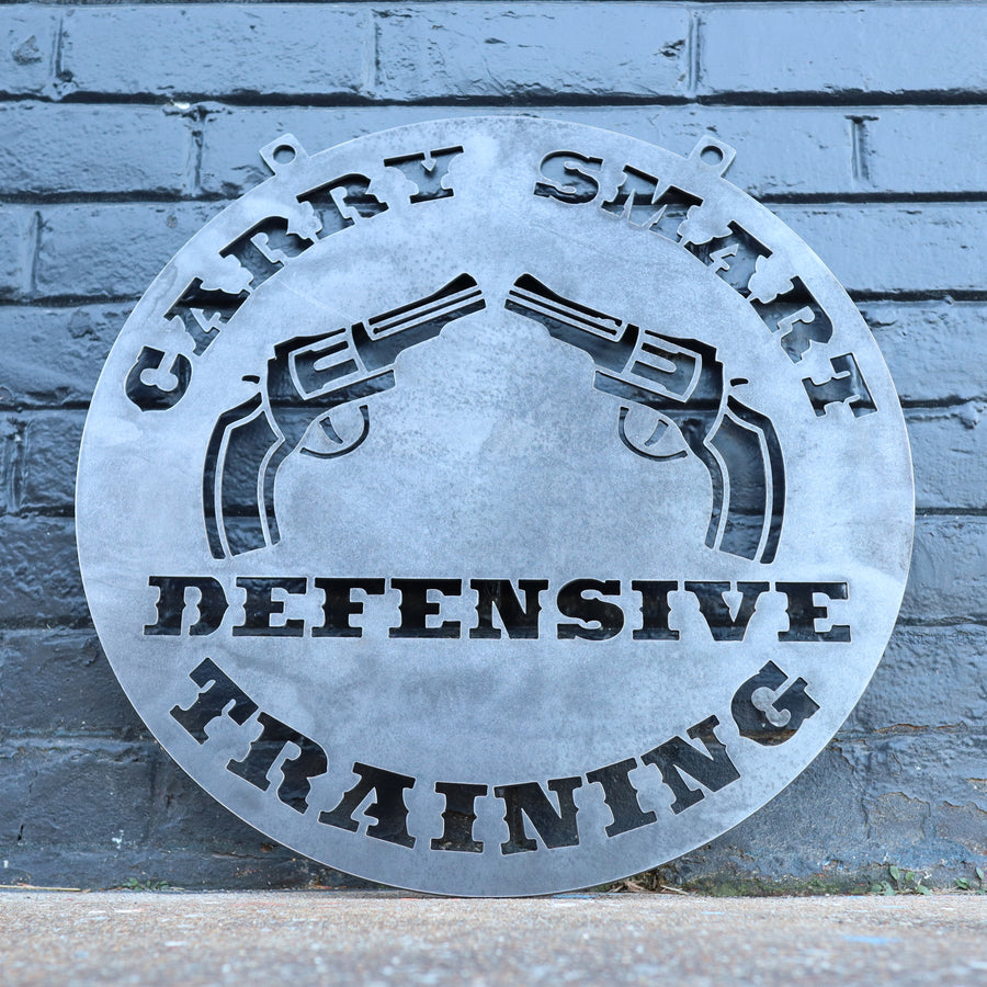 Personalized Hanging Metal Gun Sign - Pistol, Rifle, Firearms Defensiv ...