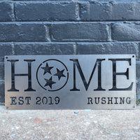 Thumbnail for Personalized Metal Home Sign Made in Tennessee - Tristar - Family - Closing - Housewarming Gift