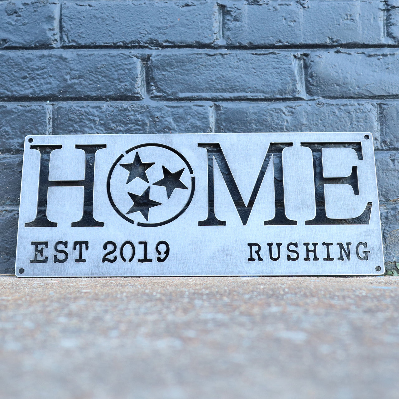 Personalized Metal Home Sign Made in Tennessee - Tristar - Family - Closing - Housewarming Gift