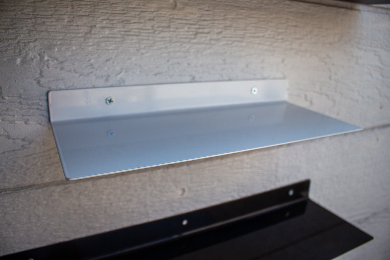 Modern Metal Floating Shelf - Floating Kitchen Shelf - Heavy Duty Shelf - Minimalist Home Shelf - Metal Wall Decor - Bathroom Shelf