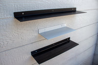 Thumbnail for Modern Metal Floating Shelf - Floating Kitchen Shelf - Heavy Duty Shelf - Minimalist Home Shelf - Metal Wall Decor - Bathroom Shelf