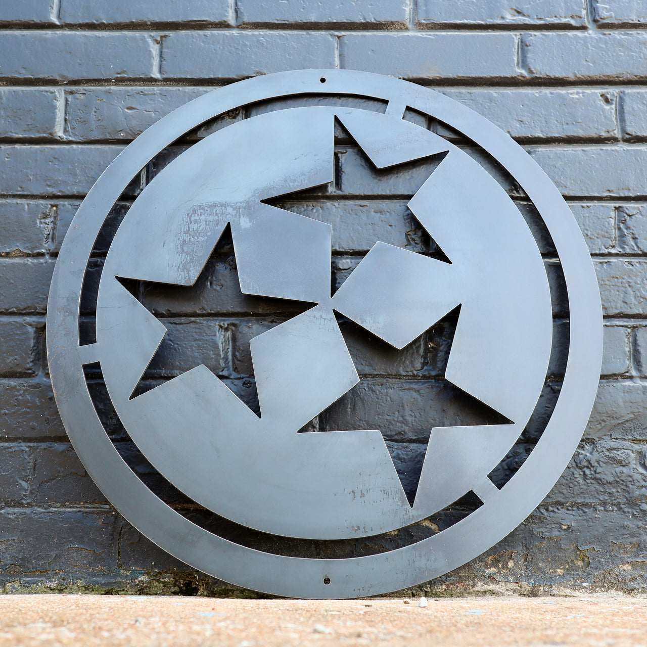 Metal Tristar Made in Tennessee - Custom Size Tristar - Steel Tri Star Gift