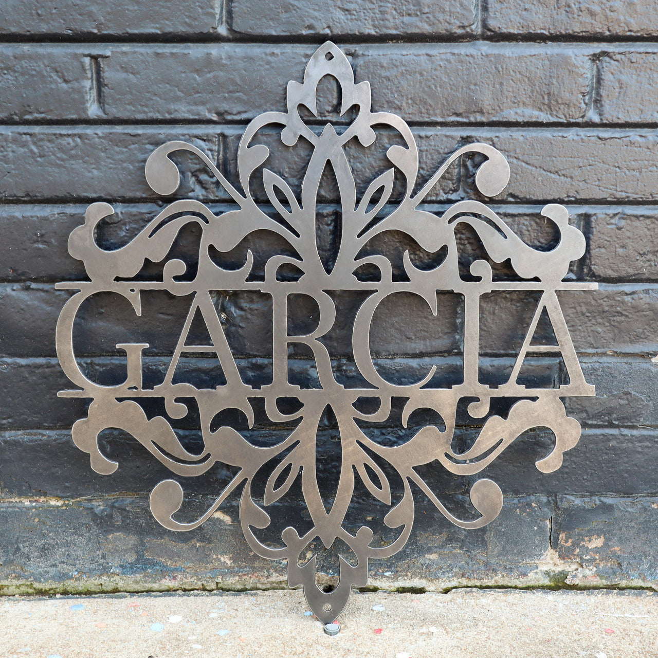 Last Name Wedding Sign - Personalized Metal Family Decor - Custom Words Wall Art
