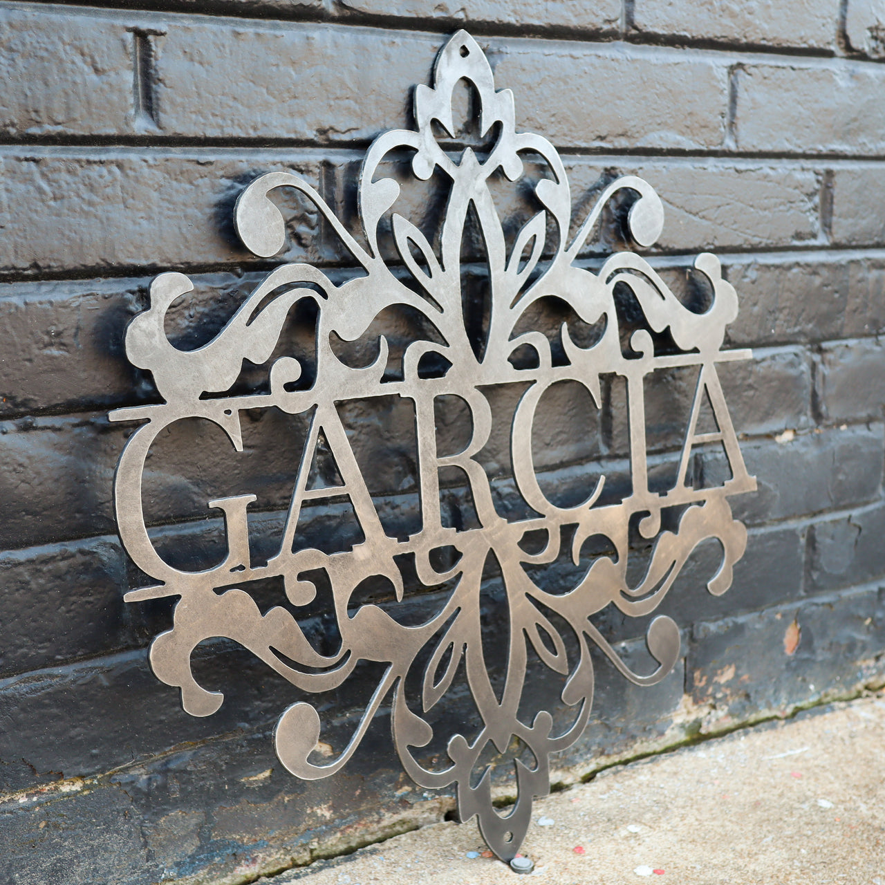 Last Name Wedding Sign - Personalized Metal Family Decor - Custom Words Wall Art