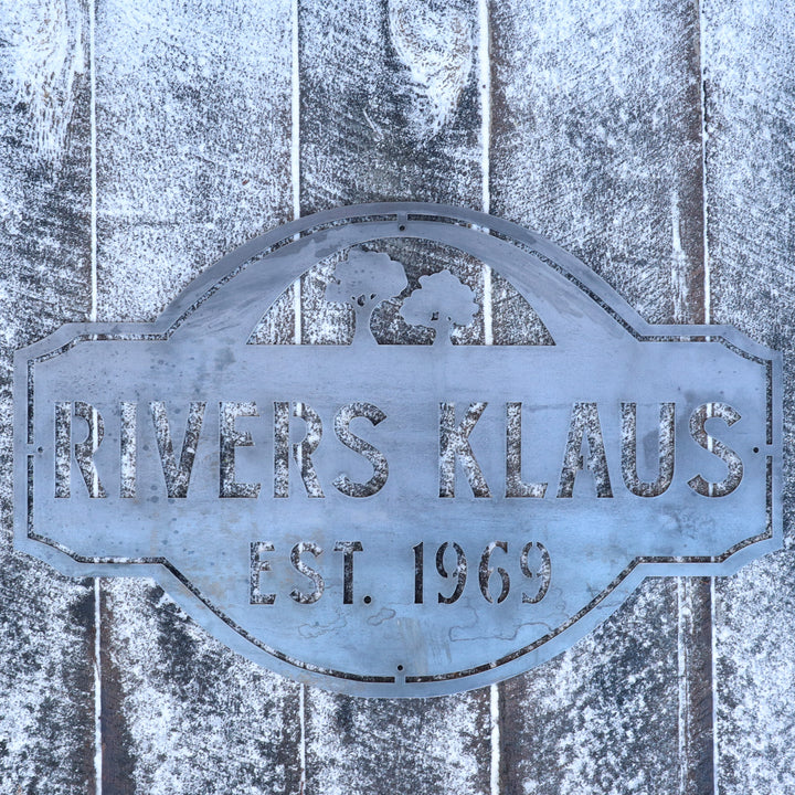 Personalized Metal Outdoor Farmhouse Signs