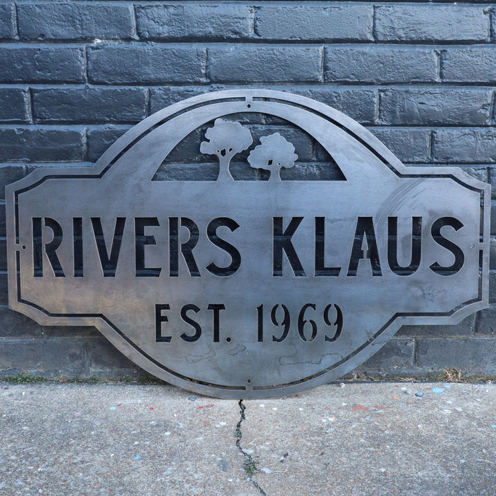 Personalized Metal Outdoor Farmhouse Signs