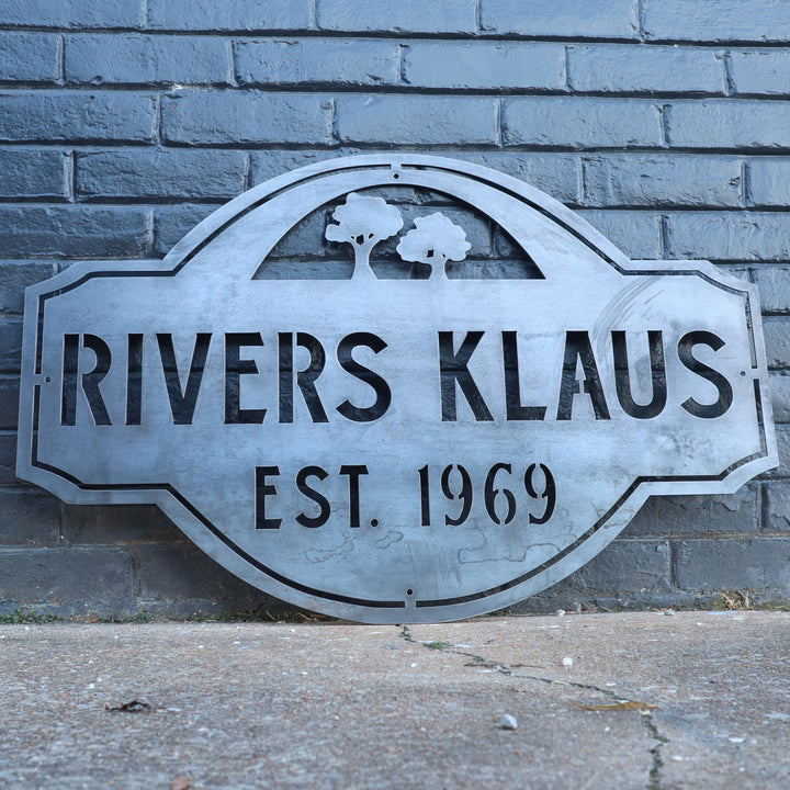 Personalized Metal Outdoor Farmhouse Signs
