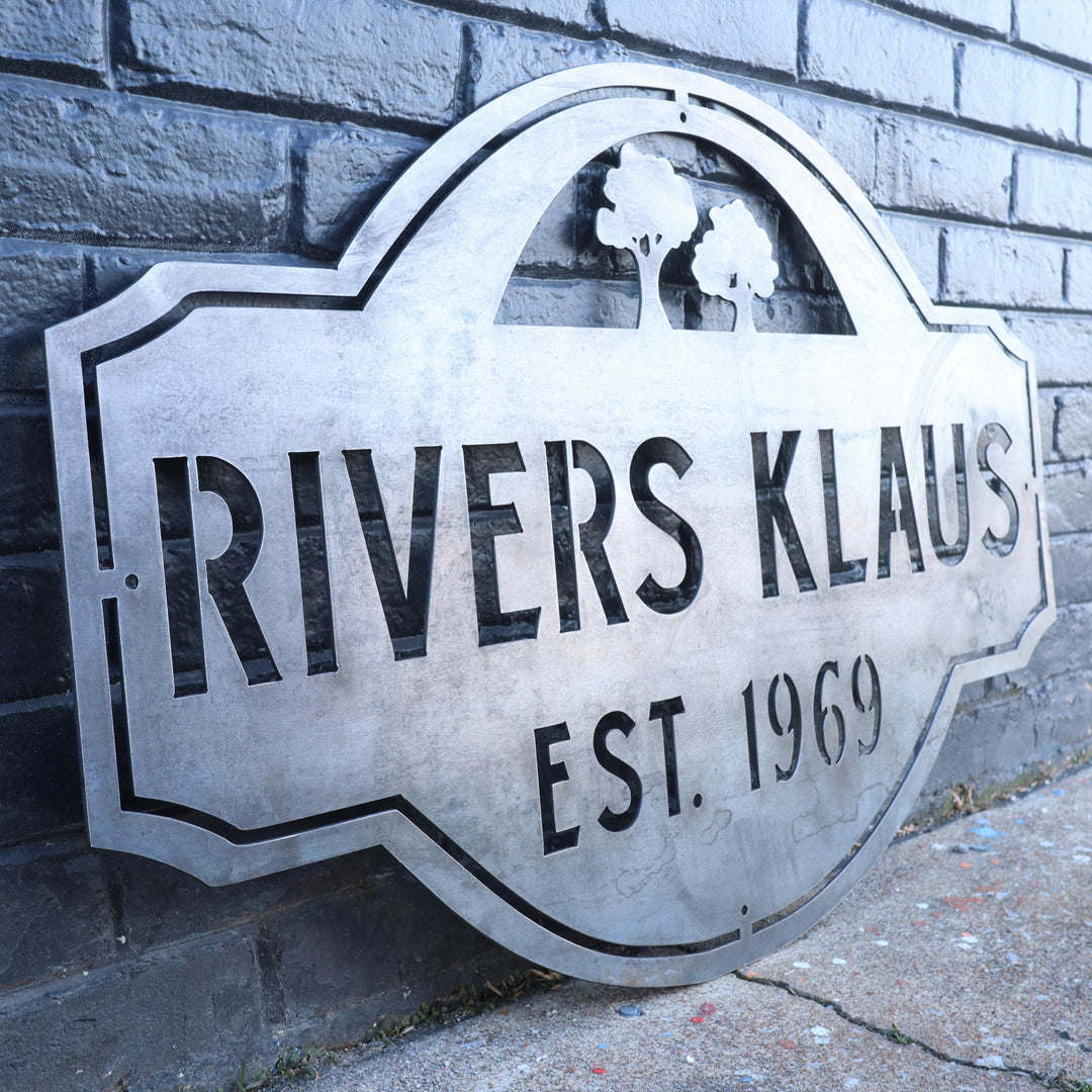 Personalized Metal Outdoor Farmhouse Signs