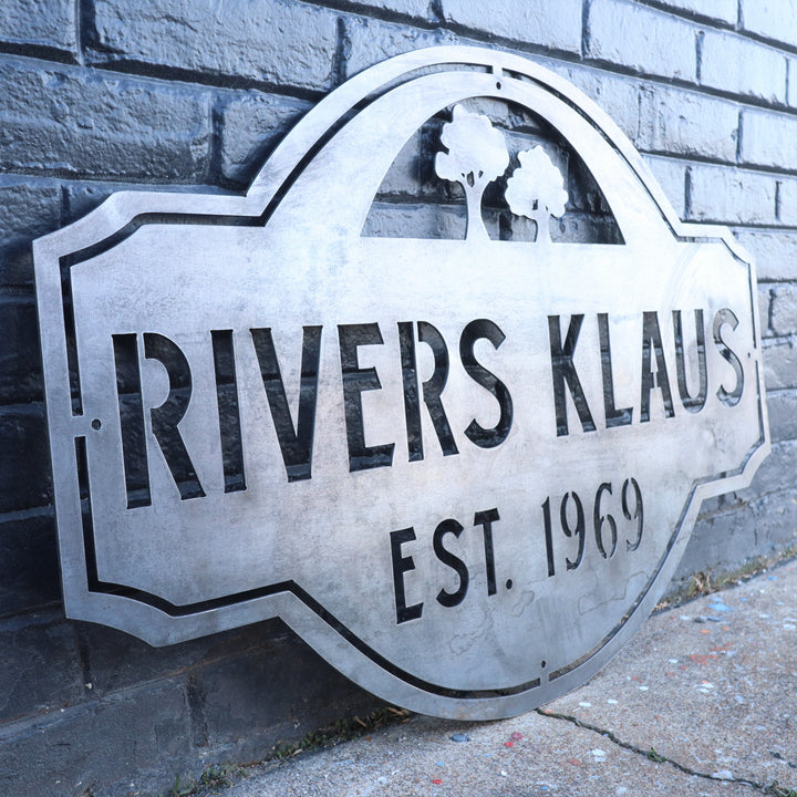 Personalized Metal Outdoor Farmhouse Signs