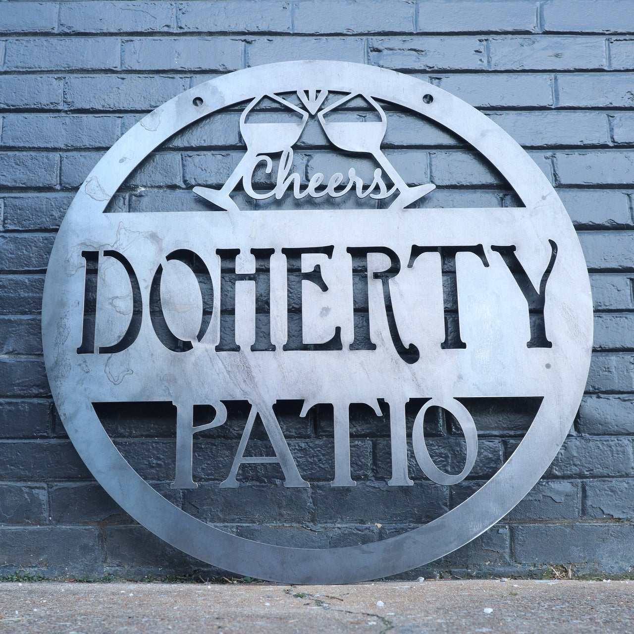 Personalized Hanging Metal Porch Signs - Home Bar Signs - Wedding Gift ...