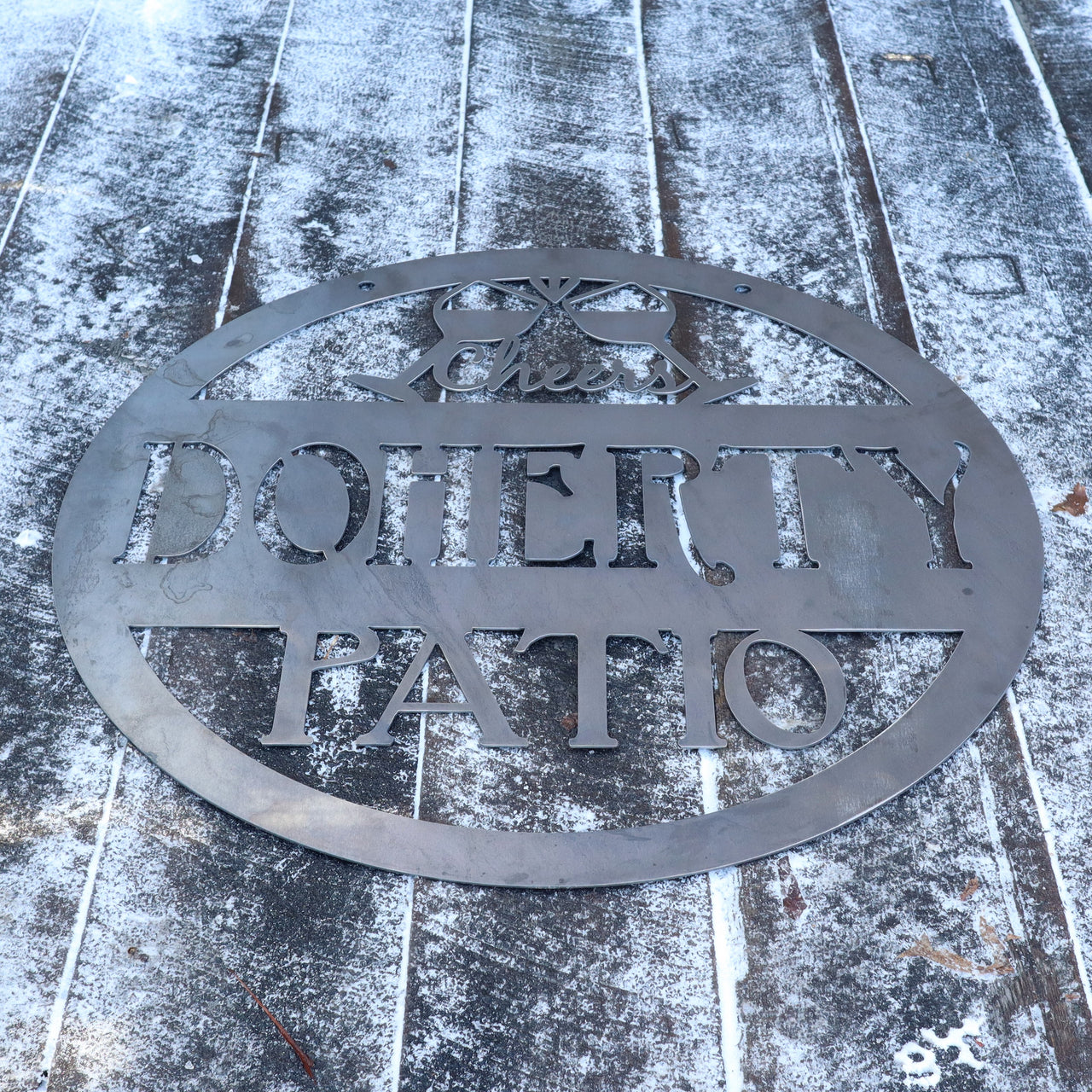 Personalized Hanging Metal Porch Signs - Home Bar Signs - Wedding Gift ...