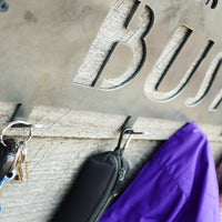 Thumbnail for French Bulldog Coat Rack - Personalized Dog Leash Holder Hooks - Wall Mount Organization Decor