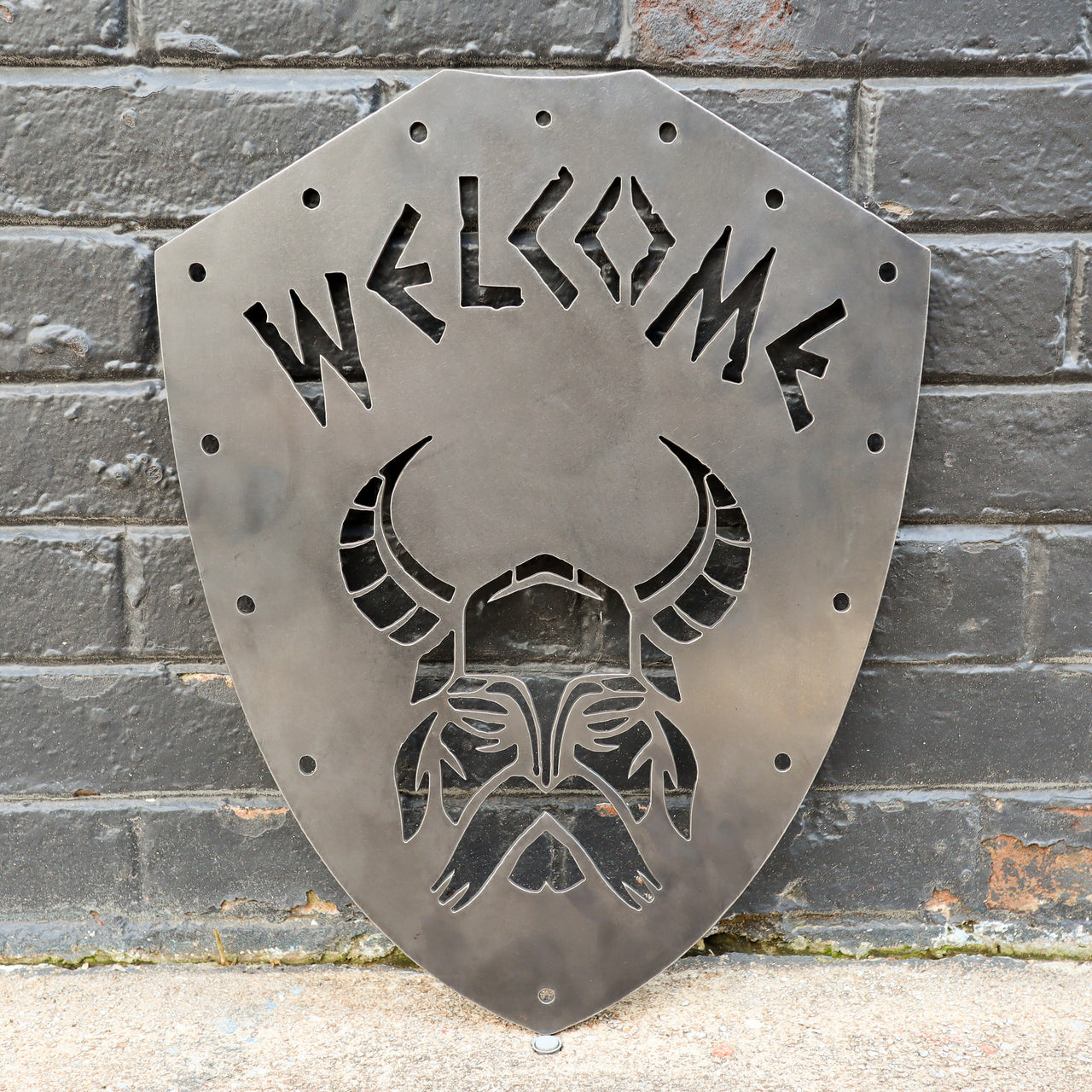 Custom Viking Metal Sign, Nordic Housewarming Decoration, Indoor Outdo