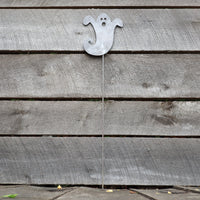 Thumbnail for Metal Ghost Garden Stake - Halloween Steel Lawn Decor - Fall Yard Art Marker