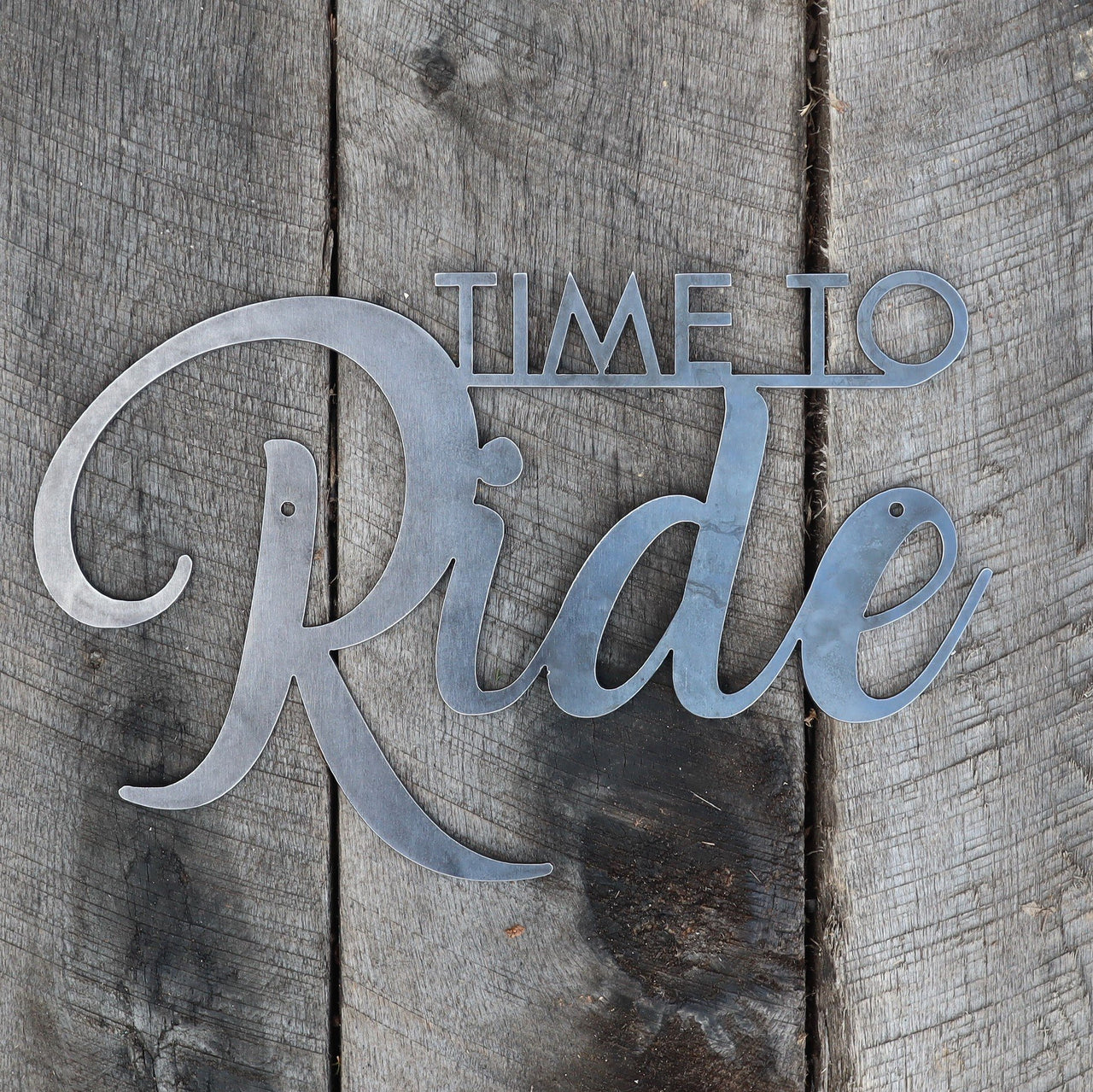 Time to Ride - Home Gym Sign - Work Out, Exercise, Biking Decor