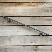 Thumbnail for Custom Length Metal Handrail with Square Returns - ADA Compliant Return Wall Mount Grab Rail - Victorian Stair Rail