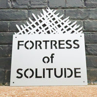 Thumbnail for Fortress of Solitude - Metal Man Cave Sign - Fan Art, Superman Tribute, Comic Decor