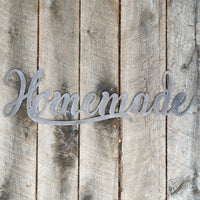 Thumbnail for Metal Homemade Sign - Rustic Kitchen Decor - Crafting Wall Art - Farmhouse Home Decor