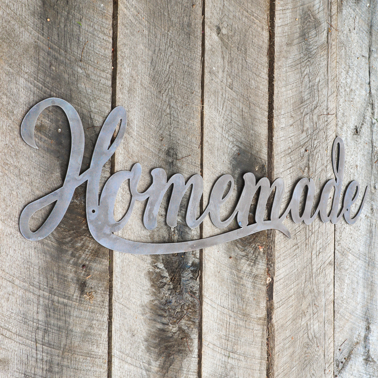 Metal Homemade Sign - Rustic Kitchen Decor - Crafting Wall Art - Farmhouse Home Decor