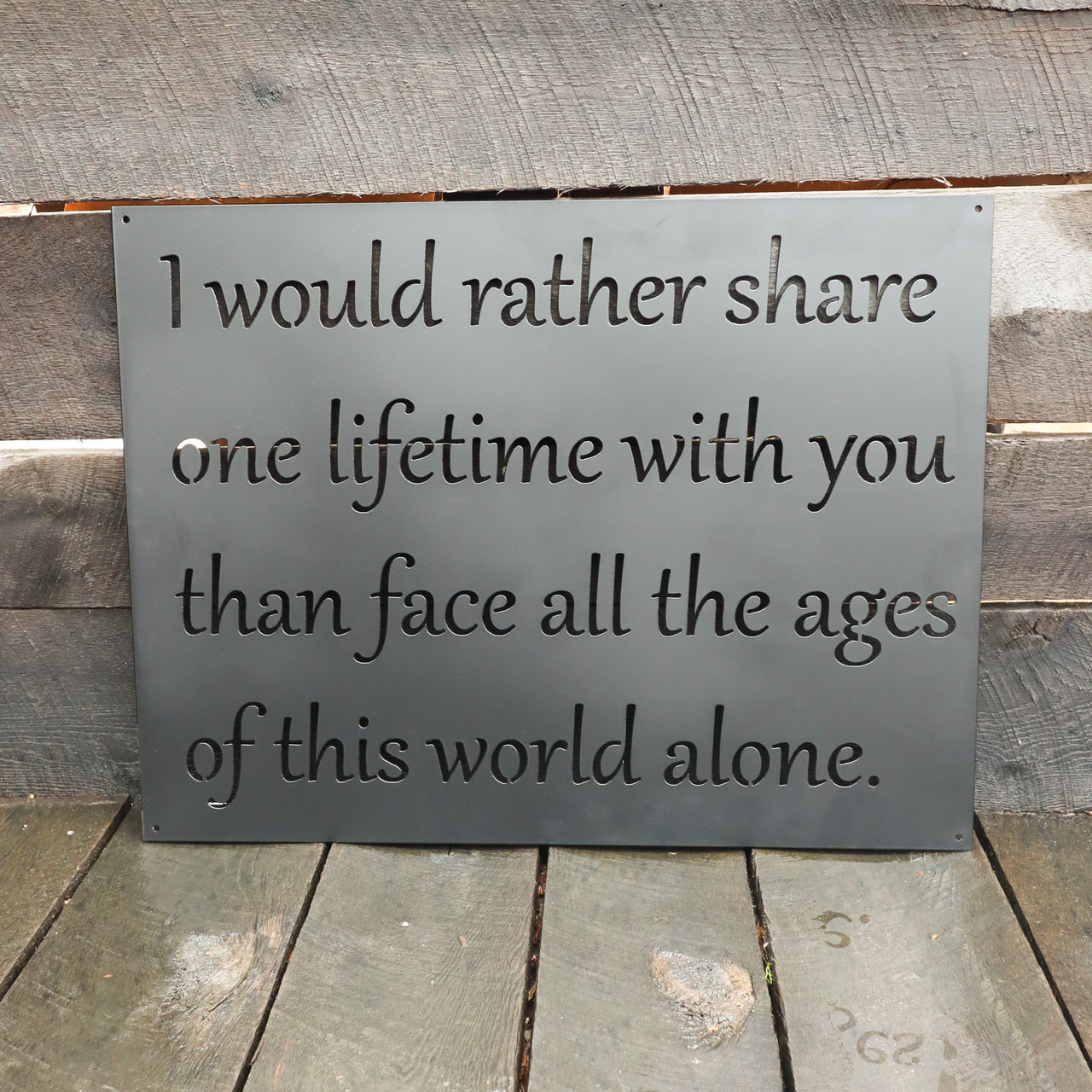 Romantic Valentine's Day Gift Quote Sign - Lord of the Rings Wall Art