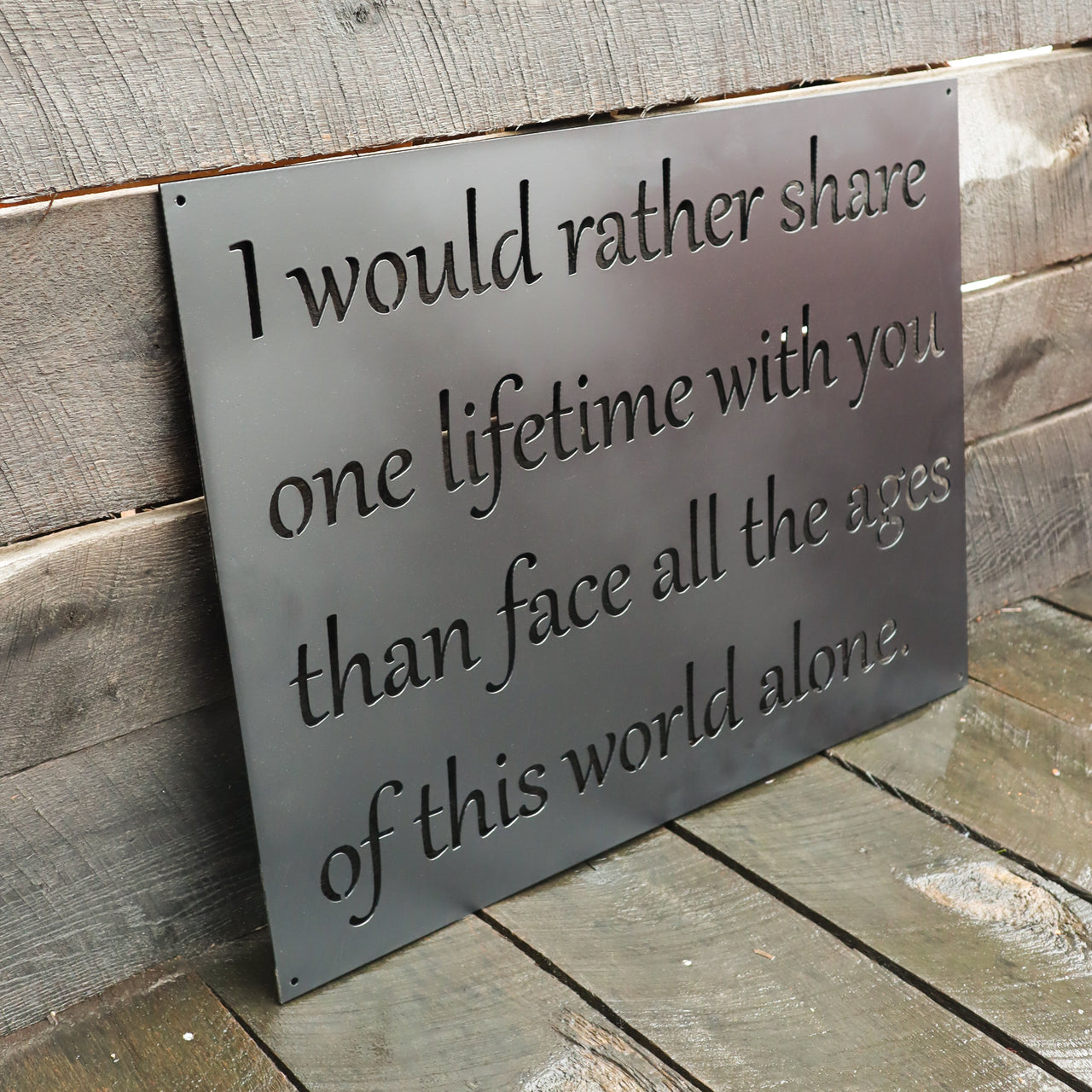 Romantic Valentine's Day Gift Quote Sign - Lord of the Rings Wall Art